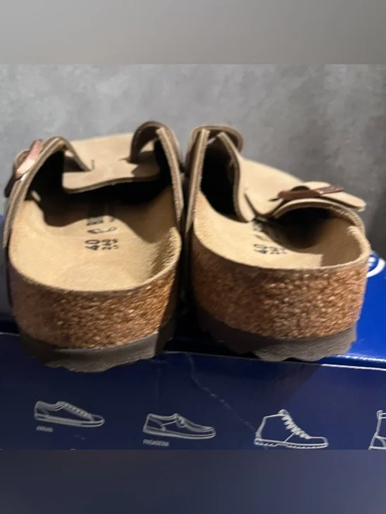 Birkenstock Women’s Boston Clogs Oiled Leather Tabacco Brown Size 9 US - Picture 11 of 15